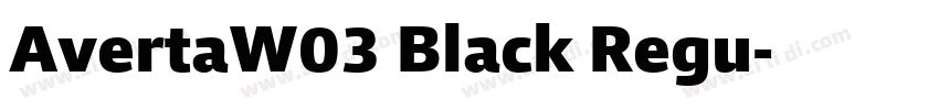 AvertaW03 Black Regu字体转换